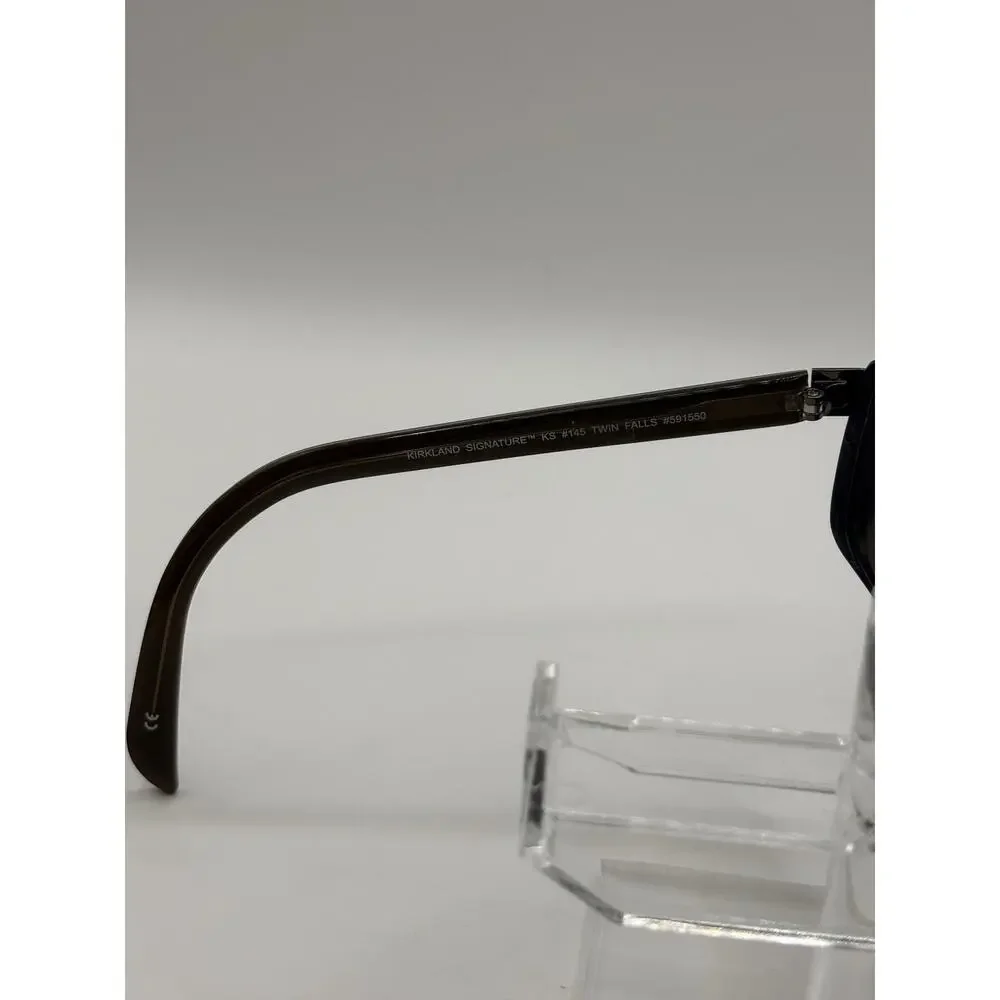 Kirkland Signature KS145 Twin Falls Brown Sunglasses Rectangular Unisex 59-15